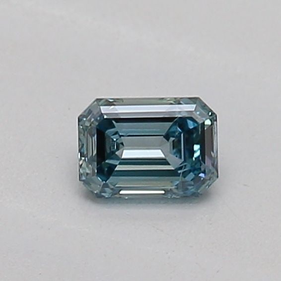Loose Diamond - EMERALD 0.16ct Fancy Vivid Green Blue SI2: Loose Diamond - EMERALD 0.16ct Fancy Vivid Green Blue SI2 Source: This is a real non-mined Diamond that has been grown in a lab Shape: EMERALD Carats: 0.16 Color: Fancy Vivid Green Blue Certification: