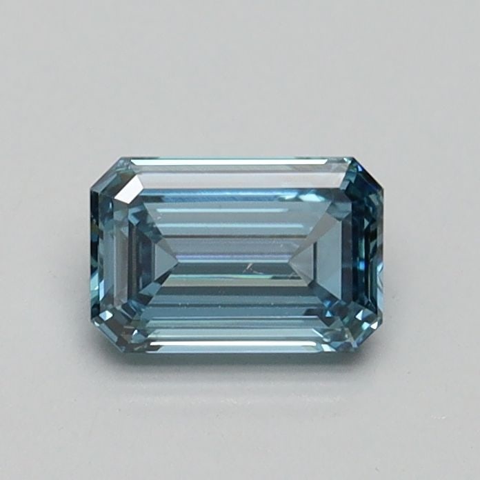 Loose Diamond - EMERALD 0.5ct Fancy Intense Blue VS2: Loose Diamond - EMERALD 0.5ct Fancy Intense Blue VS2 Source: This is a real non-mined Diamond that has been grown in a lab Shape: EMERALD Carats: 0.5 Color: Fancy Intense Blue Certification: IGI Video
