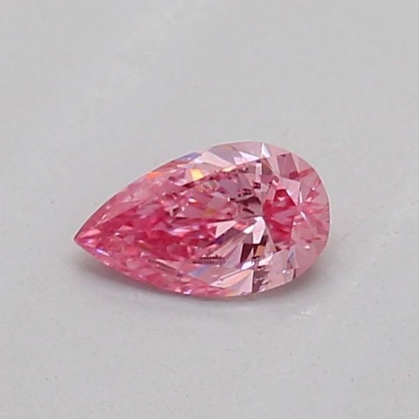 Loose Diamond - PEAR 0.14ct Fancy Vivid Pink SI2: Loose Diamond - PEAR 0.14ct Fancy Vivid Pink SI2 Source: This is a real non-mined Diamond that has been grown in a lab Shape: PEAR Carats: 0.14 Color: Fancy Vivid Pink Certification: IGI PLEASE NOTE: 