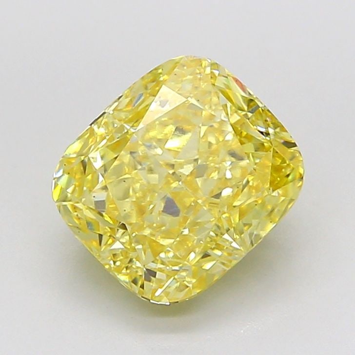 Loose Diamond - CUSHION MODIFIED 3.04ct Fancy Intense Yellow VS2: Loose Diamond - CUSHION MODIFIED 3.04ct Fancy Intense Yellow VS2 Source: This is a real non-mined Diamond that has been grown in a lab Shape: CUSHION MODIFIED Carats: 3.04 Color: Fancy Intense Yellow