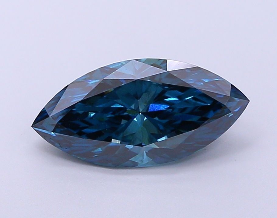 Loose Diamond - MARQUISE 2.23ct Fancy Blue VS2: Loose Diamond - MARQUISE 2.23ct Fancy Blue VS2 Source: This is a real non-mined Diamond that has been grown in a lab Shape: MARQUISE Carats: 2.23 Color: Fancy Blue Certification: NONE Video: Video