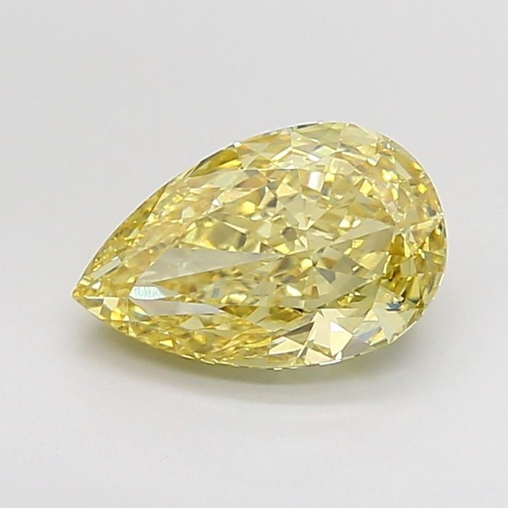 Loose Diamond - PEAR 3.07ct Fancy Intense Yellow VS1: Loose Diamond - PEAR 3.07ct Fancy Intense Yellow VS1 Source: This is a real non-mined Diamond that has been grown in a lab Shape: PEAR Carats: 3.07 Color: Fancy Intense Yellow Certification: IGI