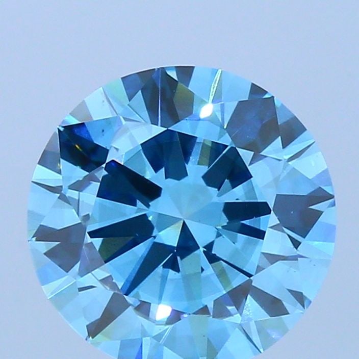 Loose Diamond - ROUND 2.79ct Fancy Vivid Blue SI2: Loose Diamond - ROUND 2.79ct Fancy Vivid Blue SI2 Source: This is a real non-mined Diamond that has been grown in a lab Shape: ROUND Carats: 2.79 Color: Fancy Vivid Blue Certification: NONE Video: