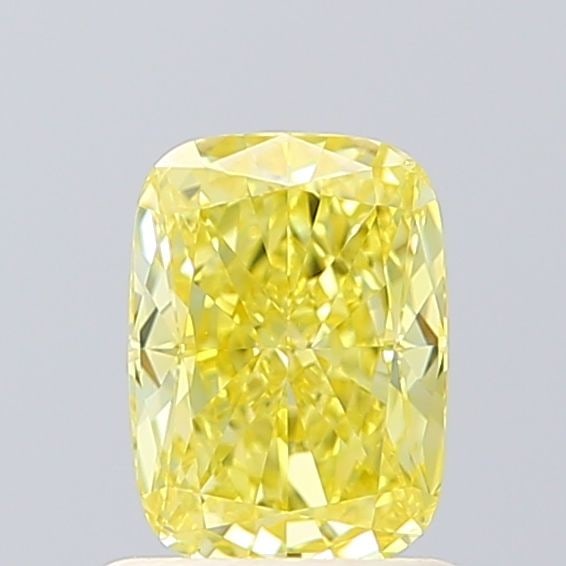 Loose Diamond - CUSHION BRILLIANT 1.03ct Fancy Intense Yellow VVS2: Loose Diamond - CUSHION BRILLIANT 1.03ct Fancy Intense Yellow VVS2 Source: This is a real non-mined Diamond that has been grown in a lab Shape: CUSHION BRILLIANT Carats: 1.03 Color: Fancy Intense Yell