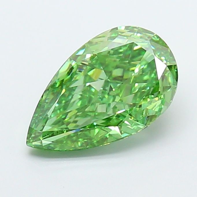 Loose Diamond - PEAR 2.51ct Fancy Vivid Green VS1: Loose Diamond - PEAR 2.51ct Fancy Vivid Green VS1 Source: This is a real non-mined Diamond that has been grown in a lab Shape: PEAR Carats: 2.51 Color: Fancy Vivid Green Certification: IGI Video:
