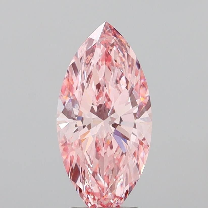 Loose Diamond - MARQUISE 2.06ct Fancy Vivid Pink VS1: Loose Diamond - MARQUISE 2.06ct Fancy Vivid Pink VS1 Source: This is a real non-mined Diamond that has been grown in a lab Shape: MARQUISE Carats: 2.06 Color: Fancy Vivid Pink Certification: IGI Video