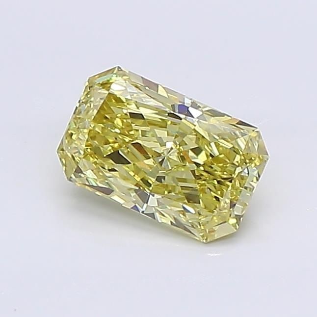 Loose Diamond - RADIANT 0.67ct Fancy Vivid Yellow VS1: Loose Diamond - RADIANT 0.67ct Fancy Vivid Yellow VS1 Source: This is a real non-mined Diamond that has been grown in a lab Shape: RADIANT Carats: 0.67 Color: Fancy Vivid Yellow Certification: NONE Vi