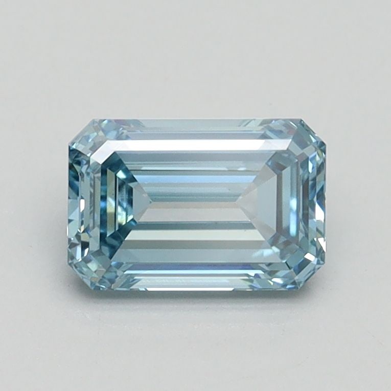 Loose Diamond - EMERALD 0.91ct Fancy Intense Blue VS1: Loose Diamond - EMERALD 0.91ct Fancy Intense Blue VS1 Source: This is a real non-mined Diamond that has been grown in a lab Shape: EMERALD Carats: 0.91 Color: Fancy Intense Blue Certification: IGI Vid