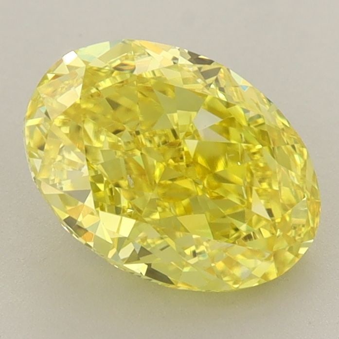 Loose Diamond - OVAL 2.33ct Fancy Vivid Yellow VS2: Loose Diamond - OVAL 2.33ct Fancy Vivid Yellow VS2 Source: This is a real non-mined Diamond that has been grown in a lab Shape: OVAL Carats: 2.33 Color: Fancy Vivid Yellow Certification: IGI Video: