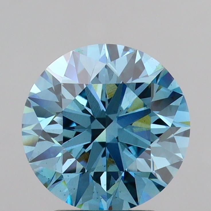 Loose Diamond - ROUND 3.07ct Fancy Vivid Blue SI1: Loose Diamond - ROUND 3.07ct Fancy Vivid Blue SI1 Source: This is a real non-mined Diamond that has been grown in a lab Shape: ROUND Carats: 3.07 Color: Fancy Vivid Blue Certification: IGI Video: