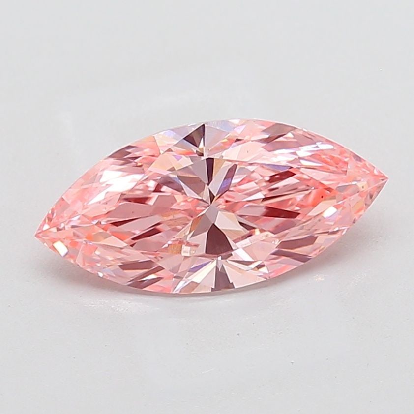 Loose Diamond - MARQUISE 2.5ct Fancy Vivid Pink VS1: Loose Diamond - MARQUISE 2.5ct Fancy Vivid Pink VS1 Source: This is a real non-mined Diamond that has been grown in a lab Shape: MARQUISE Carats: 2.5 Color: Fancy Vivid Pink Certification: IGI Video: