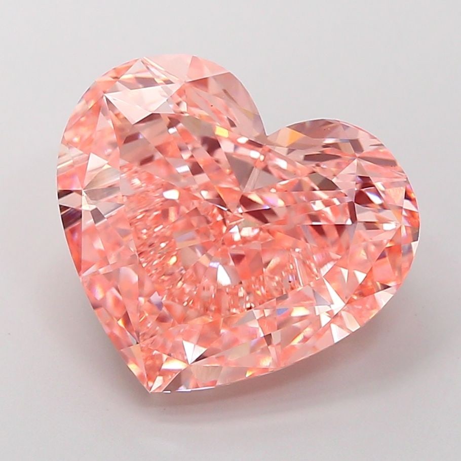 Loose Diamond - HEART 10.03ct Fancy Vivid Pink VS1: Loose Diamond - HEART 10.03ct Fancy Vivid Pink VS1 Source: This is a real non-mined Diamond that has been grown in a lab Shape: HEART Carats: 10.03 Color: Fancy Vivid Pink Certification: IGI Video:
