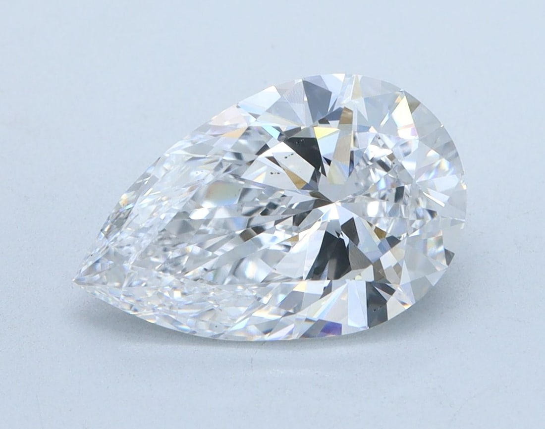Loose Diamond - PEAR 2.2ct D VS1: Loose Diamond - PEAR 2.2ct D VS1 Source: This is a real non-mined Diamond that has been grown in a lab Shape: PEAR Carats: 2.2 Color: D Clarity: VS1 Certification: IGI Video: