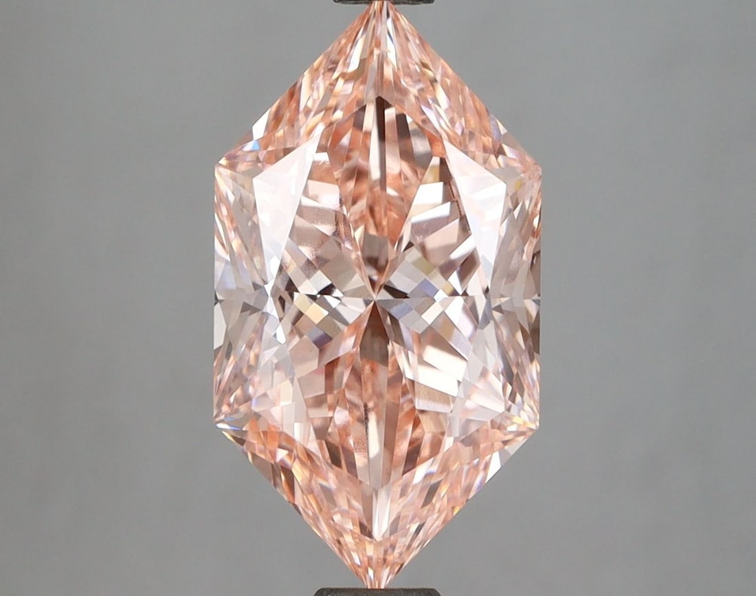 Loose Diamond - HEXAGONAL 3.51ct Fancy Vivid Pink VVS2: Loose Diamond - HEXAGONAL 3.51ct Fancy Vivid Pink VVS2 Source: This is a real non-mined Diamond that has been grown in a lab Shape: HEXAGONAL Carats: 3.51 Color: Fancy Vivid Pink Certification: IGI Vi