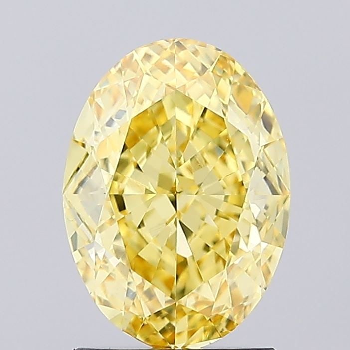Loose Diamond - OVAL 2.05ct Fancy Vivid Yellow VS1: Loose Diamond - OVAL 2.05ct Fancy Vivid Yellow VS1 Source: This is a real non-mined Diamond that has been grown in a lab Shape: OVAL Carats: 2.05 Color: Fancy Vivid Yellow Certification: IGI Video: