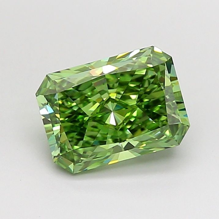Loose Diamond - RADIANT 1.89ct Fancy Vivid Green VS1: Loose Diamond - RADIANT 1.89ct Fancy Vivid Green VS1 Source: This is a real non-mined Diamond that has been grown in a lab Shape: RADIANT Carats: 1.89 Color: Fancy Vivid Green Certification: IGI