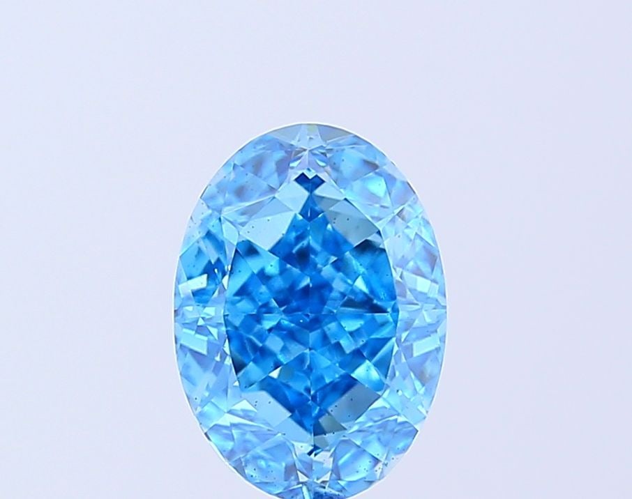 Loose Diamond - OVAL 2.34ct Fancy Vivid Blue VS2: Loose Diamond - OVAL 2.34ct Fancy Vivid Blue VS2 Source: This is a real non-mined Diamond that has been grown in a lab Shape: OVAL Carats: 2.34 Color: Fancy Vivid Blue Certification: IGI Video: