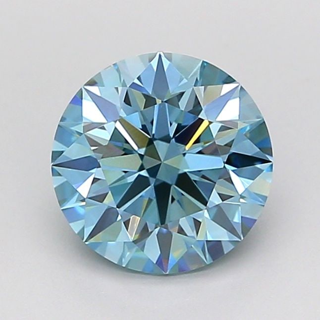 Ideal Loose Diamond - ROUND 1.54ct Fancy Vivid Blue VS1: Ideal Loose Diamond - ROUND 1.54ct Fancy Vivid Blue VS1 Source: This is a real non-mined Diamond that has been grown in a lab Shape: ROUND Carats: 1.54 Color: Fancy Vivid Blue Certification: IGI