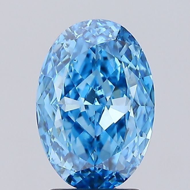 Loose Diamond - OVAL 3.02ct Fancy Vivid Blue VS1: Loose Diamond - OVAL 3.02ct Fancy Vivid Blue VS1 Source: This is a real non-mined Diamond that has been grown in a lab Shape: OVAL Carats: 3.02 Color: Fancy Vivid Blue Certification: IGI Video: