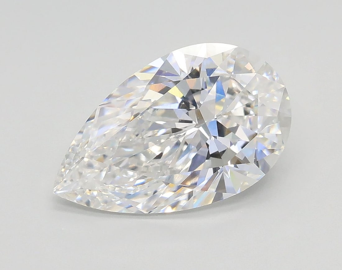 Loose Diamond - PEAR 2.5ct E VVS2: Loose Diamond - PEAR 2.5ct E VVS2 Source: This is a real non-mined Diamond that has been grown in a lab Shape: PEAR Carats: 2.5 Color: E Clarity: VVS2 Certification: GIA Video: