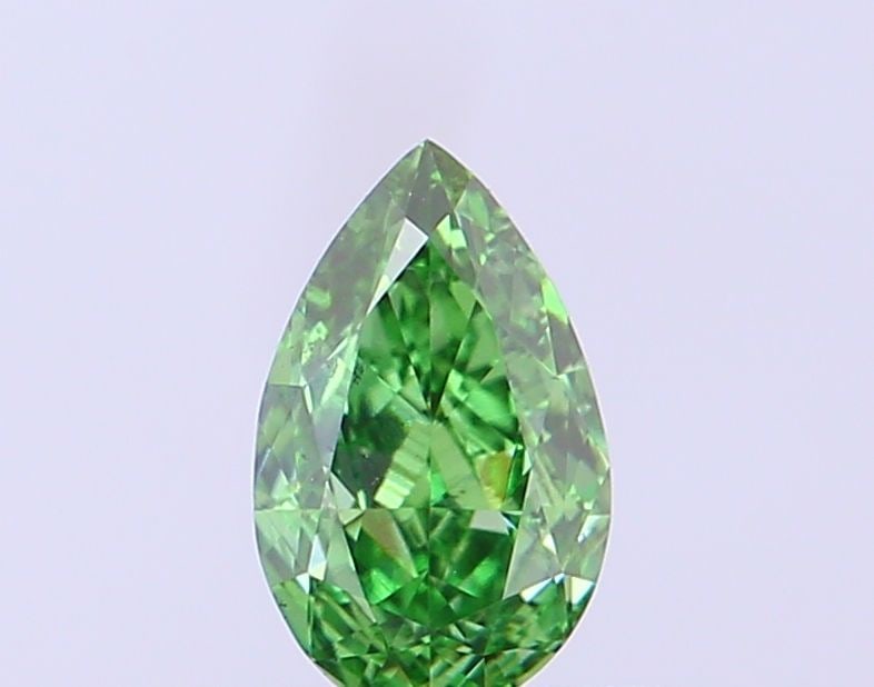 Loose Diamond - PEAR 0.42ct Fancy Vivid Green VS2: Loose Diamond - PEAR 0.42ct Fancy Vivid Green VS2 Source: This is a real non-mined Diamond that has been grown in a lab Shape: PEAR Carats: 0.42 Color: Fancy Vivid Green Certification: IGI Video: