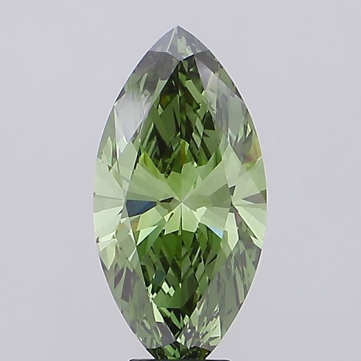 Loose Diamond - MARQUISE 7.01ct Fancy Vivid Green VS1 (1 of 1)