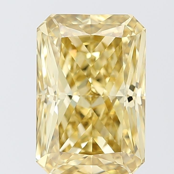 Loose Diamond - RADIANT 5.34ct Fancy Intense Yellow VS1: Loose Diamond - RADIANT 5.34ct Fancy Intense Yellow VS1 Source: This is a real non-mined Diamond that has been grown in a lab Shape: RADIANT Carats: 5.34 Color: Fancy Intense Yellow Certification: IGI