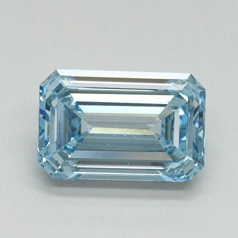 Loose Diamond - EMERALD 1.03ct Fancy Intense Blue VS1: Loose Diamond - EMERALD 1.03ct Fancy Intense Blue VS1 Source: This is a real non-mined Diamond that has been grown in a lab Shape: EMERALD Carats: 1.03 Color: Fancy Intense Blue Certification: IGI Vid
