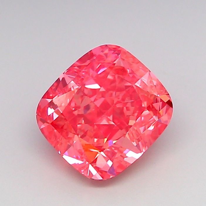 Loose Diamond - CUSHION MODIFIED 3.01ct Fancy Vivid Pink VS2: Loose Diamond - CUSHION MODIFIED 3.01ct Fancy Vivid Pink VS2 Source: This is a real non-mined Diamond that has been grown in a lab Shape: CUSHION MODIFIED Carats: 3.01 Color: Fancy Vivid Pink Certific