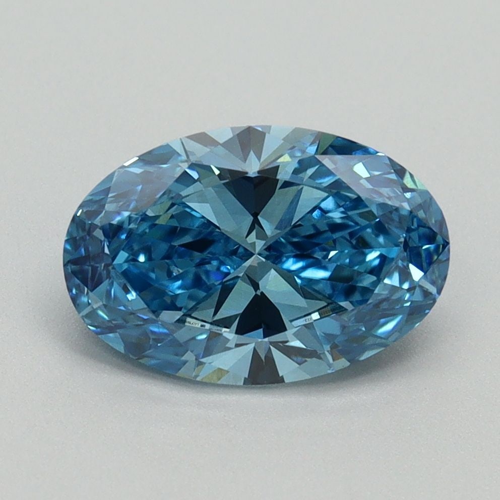 Loose Diamond - OVAL 1.82ct Fancy Vivid Blue VS2: Loose Diamond - OVAL 1.82ct Fancy Vivid Blue VS2 Source: This is a real non-mined Diamond that has been grown in a lab Shape: OVAL Carats: 1.82 Color: Fancy Vivid Blue Certification: IGI Video: Video