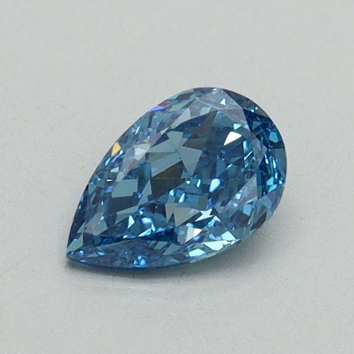 Loose Diamond - PEAR 0.52ct Fancy Vivid Blue VS2: Loose Diamond - PEAR 0.52ct Fancy Vivid Blue VS2 Source: This is a real non-mined Diamond that has been grown in a lab Shape: PEAR Carats: 0.52 Color: Fancy Vivid Blue Certification: IGI Video: