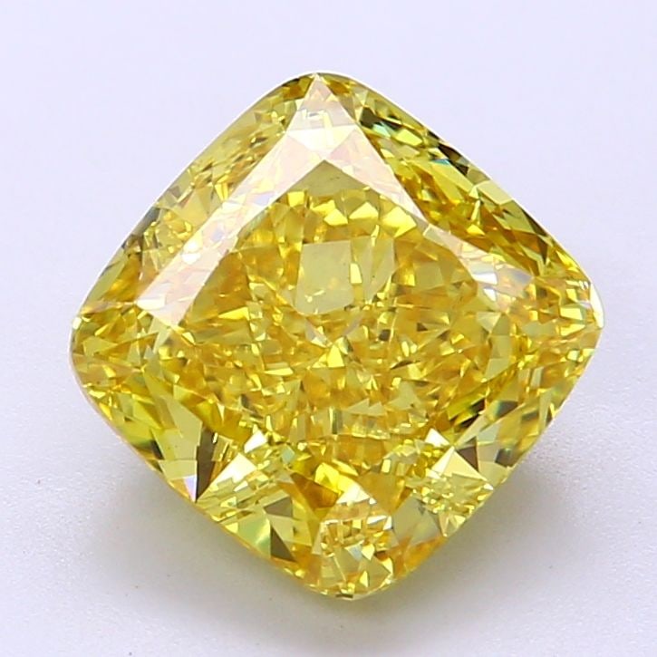Loose Diamond - CUSHION MODIFIED 3.52ct Fancy Vivid Yellow VS1: Loose Diamond - CUSHION MODIFIED 3.52ct Fancy Vivid Yellow VS1 Source: This is a real non-mined Diamond that has been grown in a lab Shape: CUSHION MODIFIED Carats: 3.52 Color: Fancy Vivid Yellow Cert