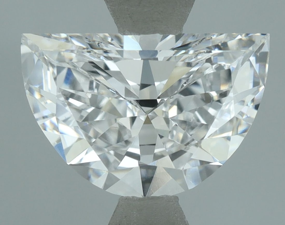 Loose Diamond - HALF MOON 1.11ct D VVS2: Loose Diamond - HALF MOON 1.11ct D VVS2 Source: This is a real non-mined Diamond that has been grown in a lab Shape: HALF MOON Carats: 1.11 Color: D Clarity: VVS2 Certification: IGI Video: Video Link