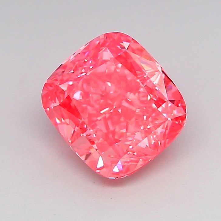 Loose Diamond - CUSHION MODIFIED 2.03ct Fancy Vivid Pink VVS2: Loose Diamond - CUSHION MODIFIED 2.03ct Fancy Vivid Pink VVS2 Source: This is a real non-mined Diamond that has been grown in a lab Shape: CUSHION MODIFIED Carats: 2.03 Color: Fancy Vivid Pink Certifi