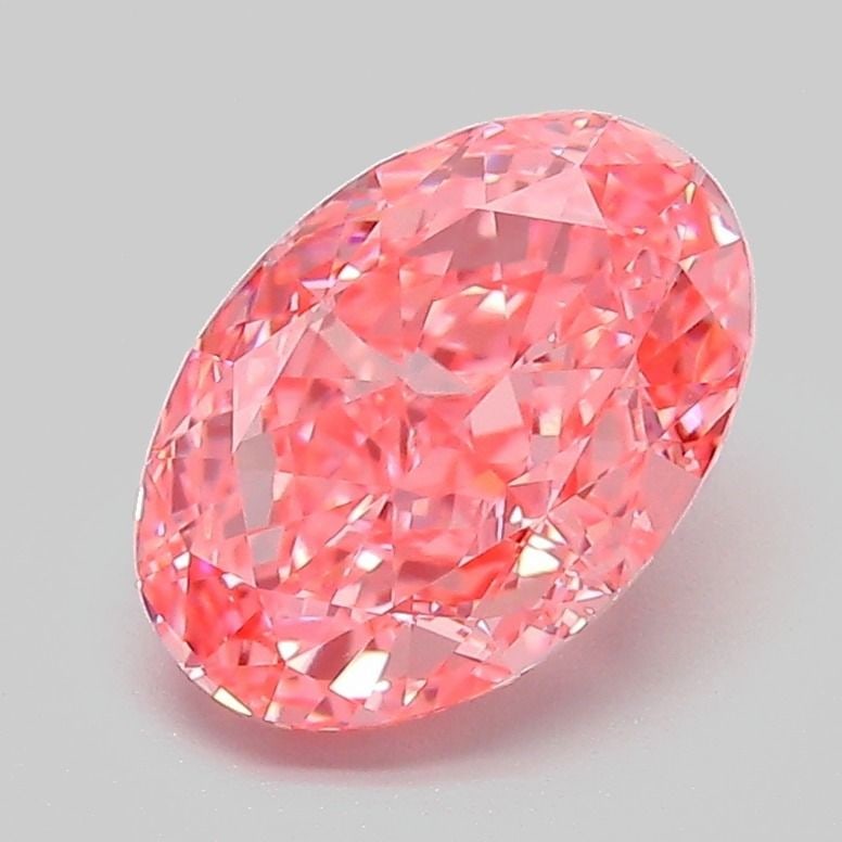 Loose Diamond - OVAL 2.05ct Fancy Vivid Pink VVS2: Loose Diamond - OVAL 2.05ct Fancy Vivid Pink VVS2 Source: This is a real non-mined Diamond that has been grown in a lab Shape: OVAL Carats: 2.05 Color: Fancy Vivid Pink Certification: IGI Video: