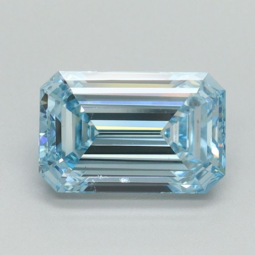 Loose Diamond - EMERALD 1.5ct Fancy Intense Blue VS1: Loose Diamond - EMERALD 1.5ct Fancy Intense Blue VS1 Source: This is a real non-mined Diamond that has been grown in a lab Shape: EMERALD Carats: 1.5 Color: Fancy Intense Blue Certification: IGI Video