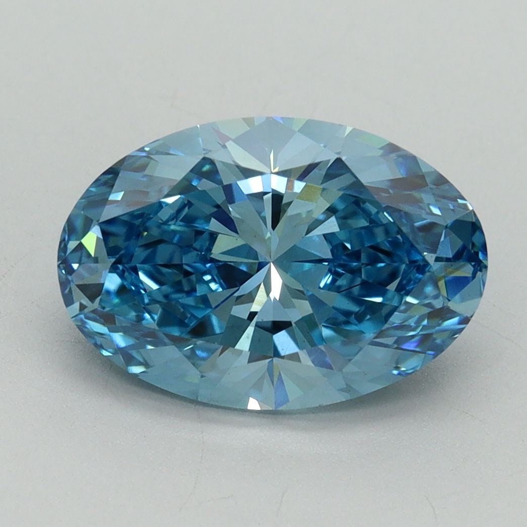 Loose Diamond - OVAL 3.02ct Fancy Vivid Blue VS2: Loose Diamond - OVAL 3.02ct Fancy Vivid Blue VS2 Source: This is a real non-mined Diamond that has been grown in a lab Shape: OVAL Carats: 3.02 Color: Fancy Vivid Blue Certification: IGI Video: Video