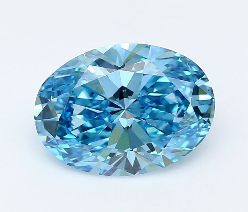 Loose Diamond - OVAL 3.13ct Fancy Vivid Blue VS1: Loose Diamond - OVAL 3.13ct Fancy Vivid Blue VS1 Source: This is a real non-mined Diamond that has been grown in a lab Shape: OVAL Carats: 3.13 Color: Fancy Vivid Blue Certification: IGI Video: