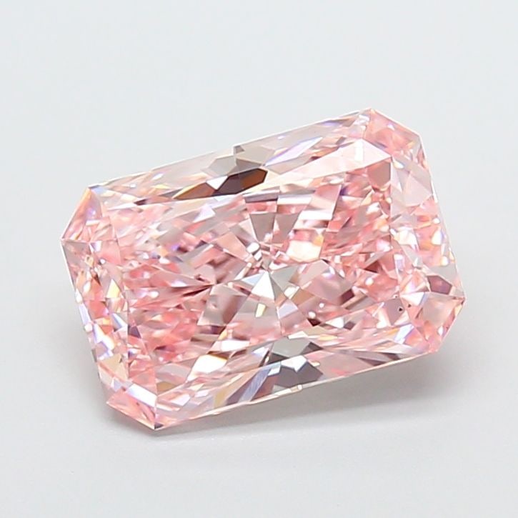 Loose Diamond - RADIANT 3.08ct Fancy Intense Pink VS2: Loose Diamond - RADIANT 3.08ct Fancy Intense Pink VS2 Source: This is a real non-mined Diamond that has been grown in a lab Shape: RADIANT Carats: 3.08 Color: Fancy Intense Pink Certification: IGI Vid