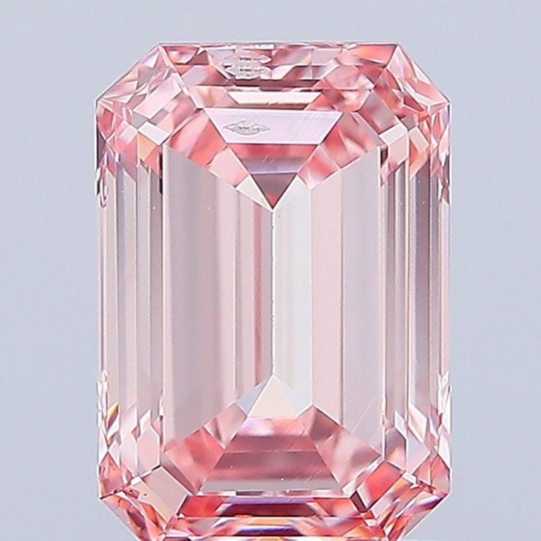 Loose Diamond - EMERALD 1.81ct Fancy Intense Pink SI1: Loose Diamond - EMERALD 1.81ct Fancy Intense Pink SI1 Source: This is a real non-mined Diamond that has been grown in a lab Shape: EMERALD Carats: 1.81 Color: Fancy Intense Pink Certification: IGI Vid