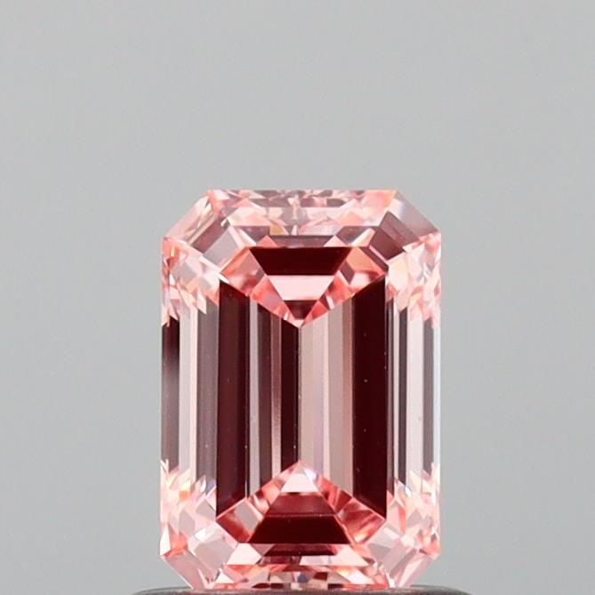Loose Diamond - EMERALD 0.81ct Fancy Intense Pink VS1: Loose Diamond - EMERALD 0.81ct Fancy Intense Pink VS1 Source: This is a real non-mined Diamond that has been grown in a lab Shape: EMERALD Carats: 0.81 Color: Fancy Intense Pink Certification: IGI