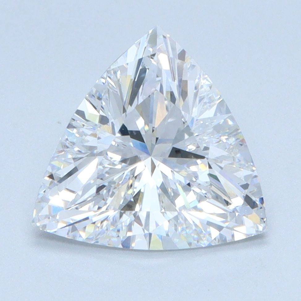 Loose Diamond - TRIANGULAR 2.03ct D VVS2: Loose Diamond - TRIANGULAR 2.03ct D VVS2 Source: This is a real non-mined Diamond that has been grown in a lab Shape: TRIANGULAR Carats: 2.03 Color: D Clarity: VVS2 Certification: IGI Video: