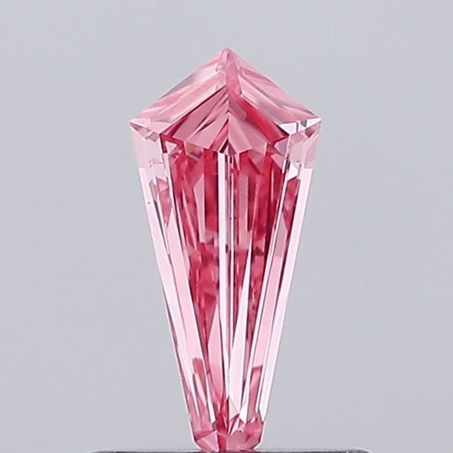 Loose Diamond - KITE 0.33ct Fancy Intense Pink VS1: Loose Diamond - KITE 0.33ct Fancy Intense Pink VS1 Source: This is a real non-mined Diamond that has been grown in a lab Shape: KITE Carats: 0.33 Color: Fancy Intense Pink Certification: NONE Video: