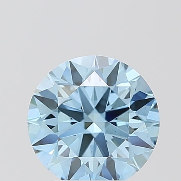 Loose Diamond - ROUND 2.05ct Fancy Vivid Blue VS1: Loose Diamond - ROUND 2.05ct Fancy Vivid Blue VS1 Source: This is a real non-mined Diamond that has been grown in a lab Shape: ROUND Carats: 2.05 Color: Fancy Vivid Blue Certification: IGI Video: