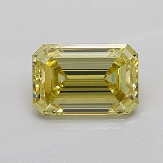 Loose Diamond - EMERALD 1.11ct Fancy Yellow VS1: Loose Diamond - EMERALD 1.11ct Fancy Yellow VS1 Source: This is a real non-mined Diamond that has been grown in a lab Shape: EMERALD Carats: 1.11 Color: Fancy Yellow Certification: IGI Video: