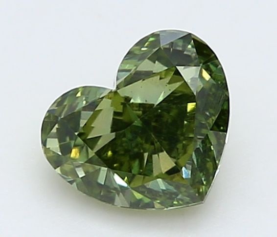 Loose Diamond - HEART 0.39ct Fancy Vivid Green VS2: Loose Diamond - HEART 0.39ct Fancy Vivid Green VS2 Source: This is a real non-mined Diamond that has been grown in a lab Shape: HEART Carats: 0.39 Color: Fancy Vivid Green Certification: IGI Video: