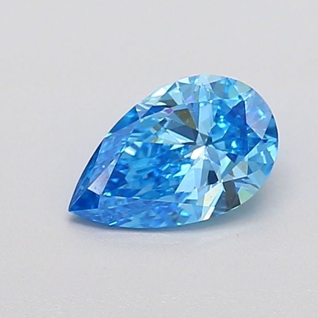 Loose Diamond - PEAR 0.5ct Fancy Vivid Blue VS1: Loose Diamond - PEAR 0.5ct Fancy Vivid Blue VS1 Source: This is a real non-mined Diamond that has been grown in a lab Shape: PEAR Carats: 0.5 Color: Fancy Vivid Blue Certification: IGI Video: