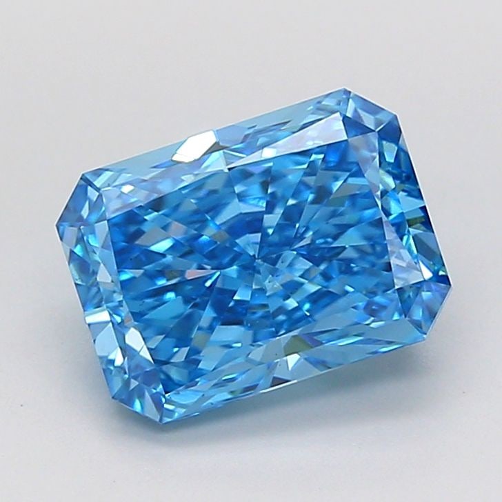 Loose Diamond - RADIANT 2.5ct Fancy Vivid Blue VS1: Loose Diamond - RADIANT 2.5ct Fancy Vivid Blue VS1 Source: This is a real non-mined Diamond that has been grown in a lab Shape: RADIANT Carats: 2.5 Color: Fancy Vivid Blue Certification: IGI Video: