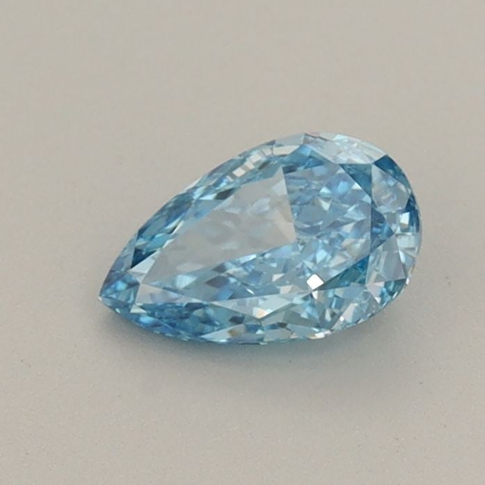 Loose Diamond - PEAR 0.47ct Fancy Vivid Blue VVS2: Loose Diamond - PEAR 0.47ct Fancy Vivid Blue VVS2 Source: This is a real non-mined Diamond that has been grown in a lab Shape: PEAR Carats: 0.47 Color: Fancy Vivid Blue Certification: IGI Video: