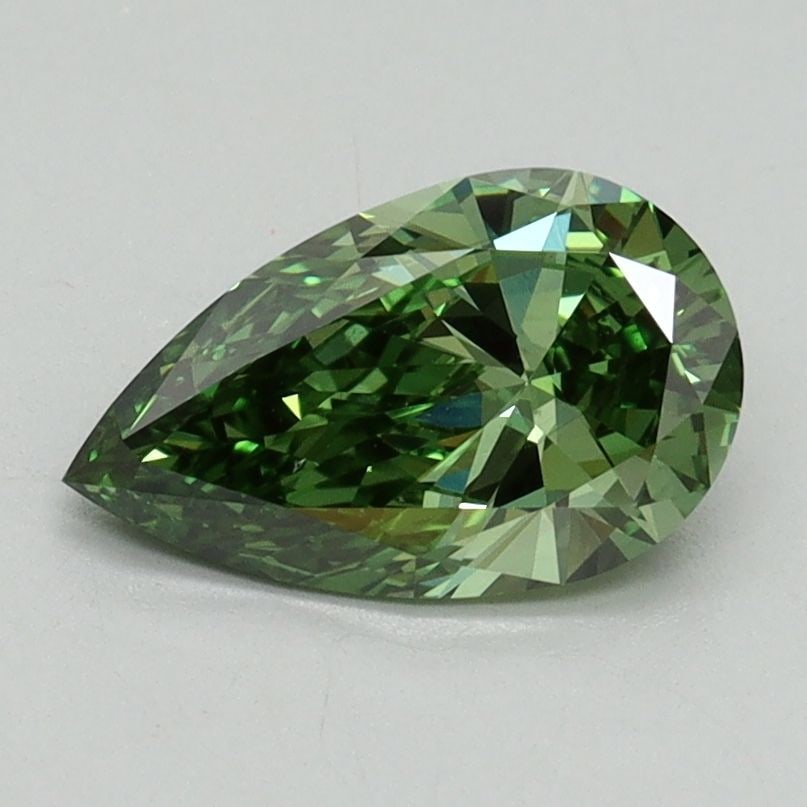 Loose Diamond - PEAR 1.0ct Fancy Vivid Green VS1: Loose Diamond - PEAR 1.0ct Fancy Vivid Green VS1 Source: This is a real non-mined Diamond that has been grown in a lab Shape: PEAR Carats: 1.0 Color: Fancy Vivid Green Certification: IGI Video: